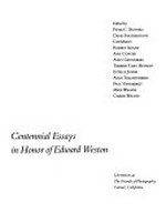EW 100: centennial essays in honor of Edward Weston