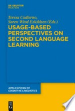 Usage-Based Perspectives on Second Language Learning