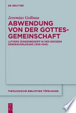 Abwendung von der Gottesgemeinschaft: Luthers Sündenbegriff in der Großen Genesisvorlesung (1535-1545)
