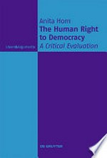 The human right to democracy: a critical evaluation