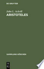 Aristoteles: eine Einführung in sein Philosophieren