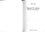 Theodor W. Adorno: Ethik als erste Philosophie