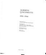 Alberto Giacometti: 1901 - 1966 [Ausstellung in der Kunsthalle Wien 24. Februar - 05. Mai 1996, Scottish National Gallery of Modern Art 06. Juni - 22. September 1996]