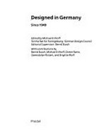 Deutsches Design 1950 - @1990: designed in Germany