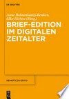 Brief-Edition im digitalen Zeitalter