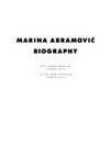 Marina Abramović: biography