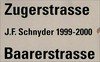 Zugerstrasse - Baarerstrasse: J. F. Schnyder 1999 - 2000; [... anläßlich der Ausstellung Jean-Frédéric Schnyder Zugerstrasse / Baarerstrasse in der Graphischen Sammlung der ETH Zürich, 24. Oktober bis 21. Dezember 2001]